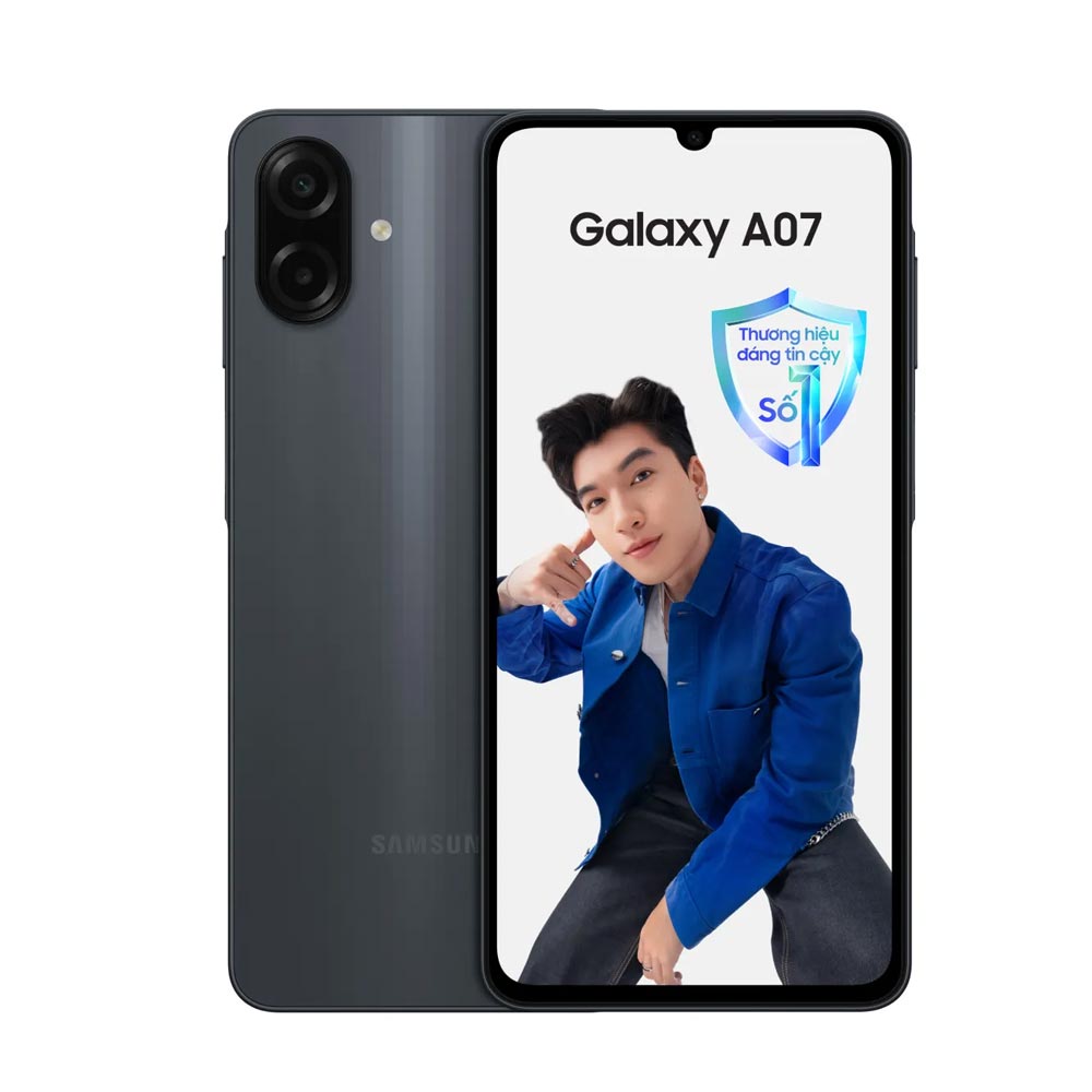 Điện thoại Samsung Galaxy A07 (4GB/ 128Gb/ Đen/ Kèm củ sạc 15W)
