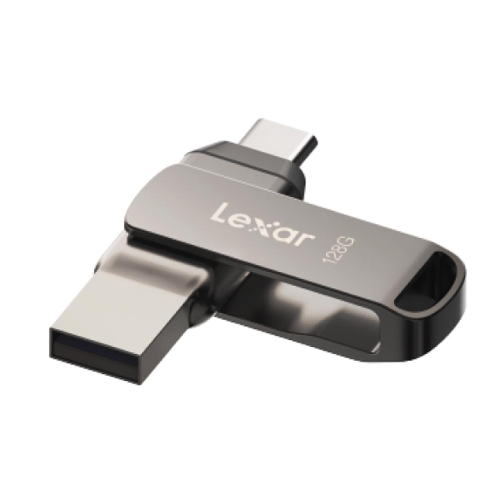 USB Lexar JumpDrive D400 OTG 128Gb USB-A và USB-C Màu ghi
