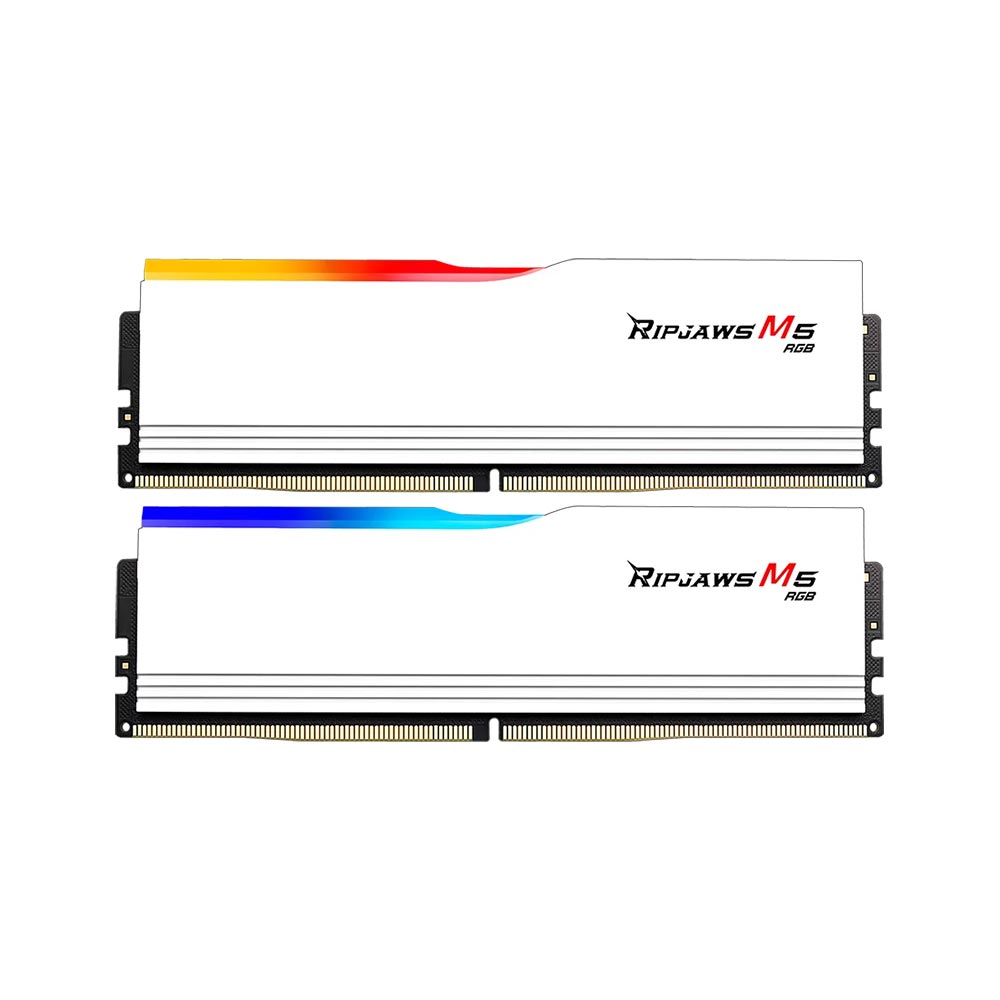 Ram PC GSKill Ripjaws M5 RGB 32GB (2x16GB) DDR5 6000Mhz White (F5-6000J3636F16GX2-RM5RW)