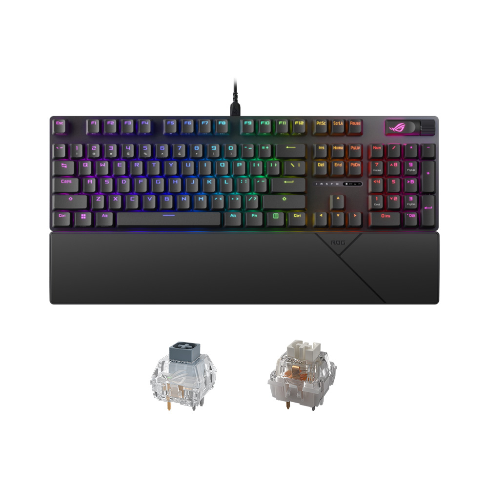 Bàn phím cơ Asus ROG Strix Scope II X Switch NX Snow (LED RGB/ Đen)