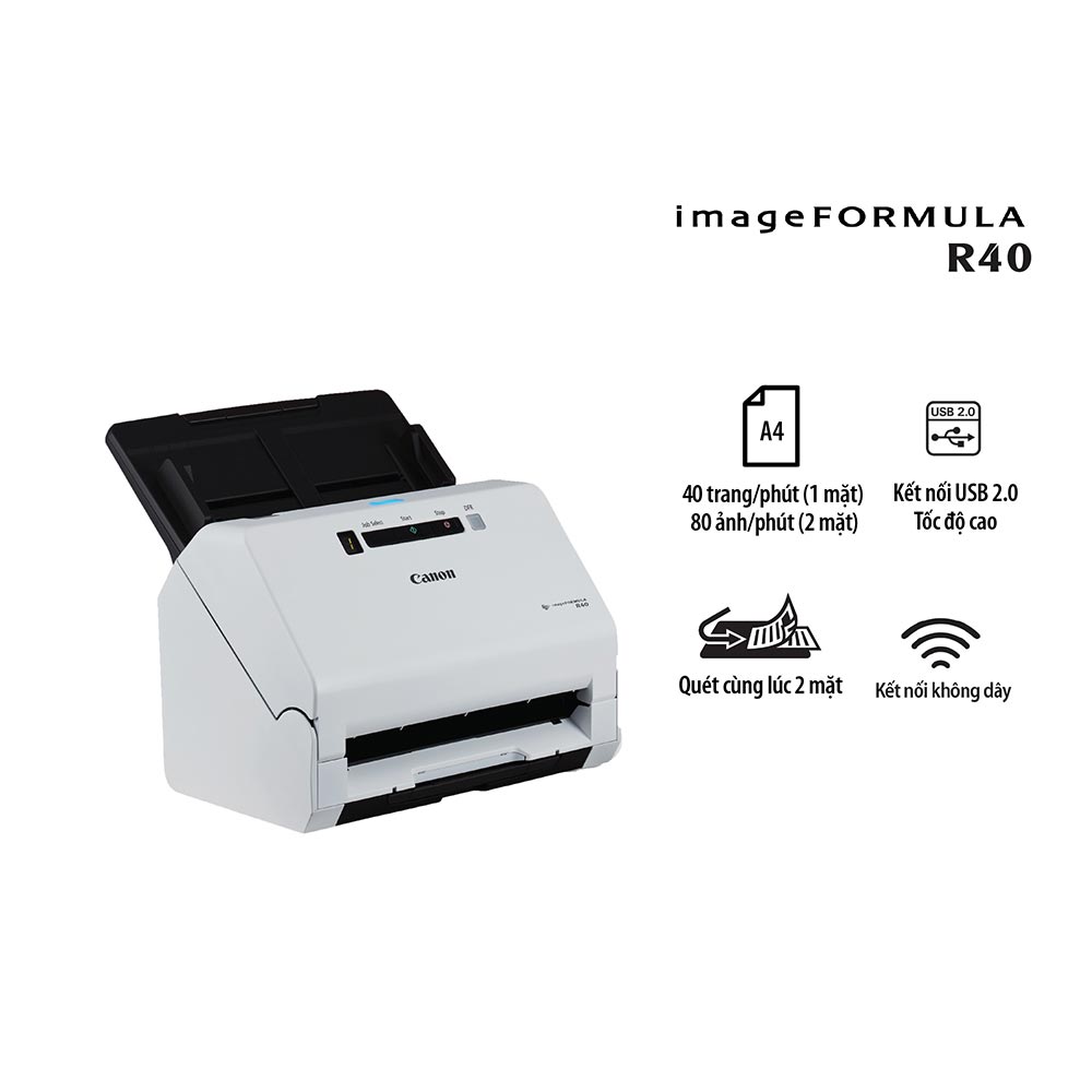 Máy Scan Canon R40 (A4/A5/ Đảo mặt/ ADF/ USB)