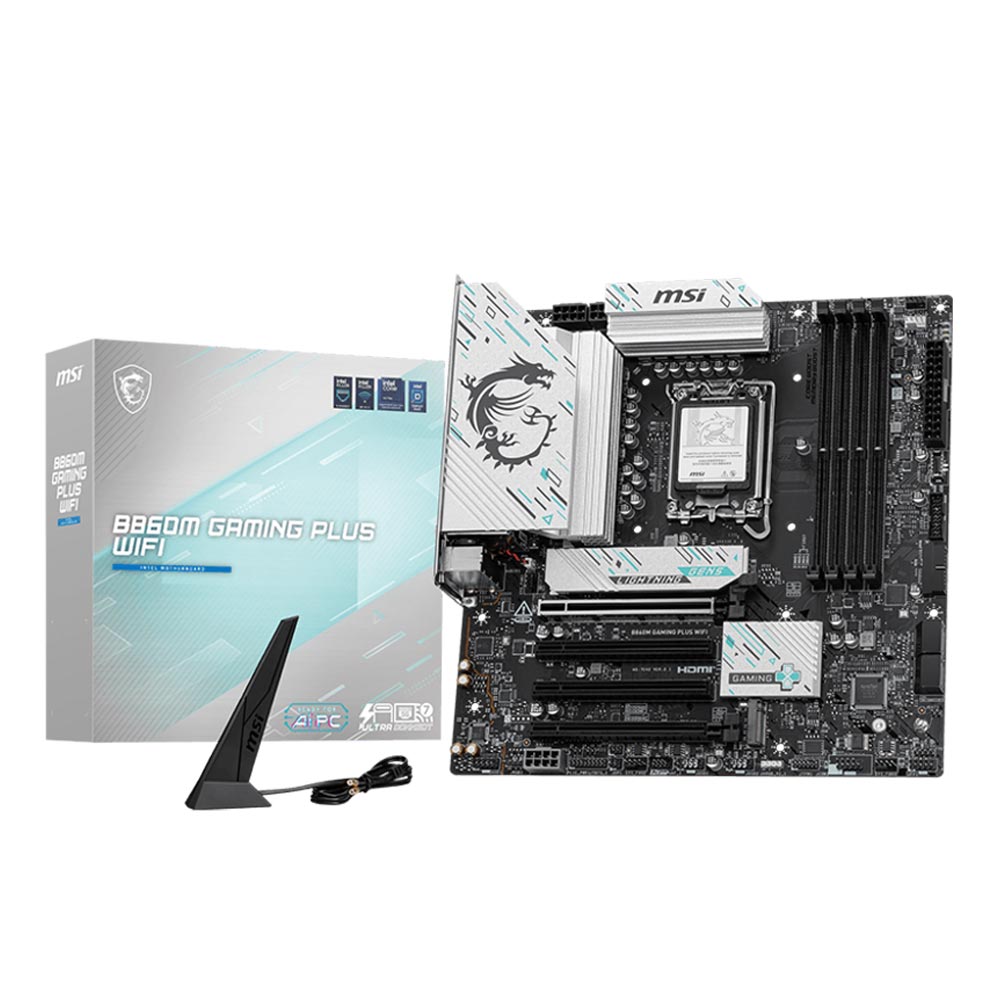 Mainboard MSI B860M GAMING PLUS WIFI (Intel B860/ Socket 1851/ M-ATX/ 4 khe ram)