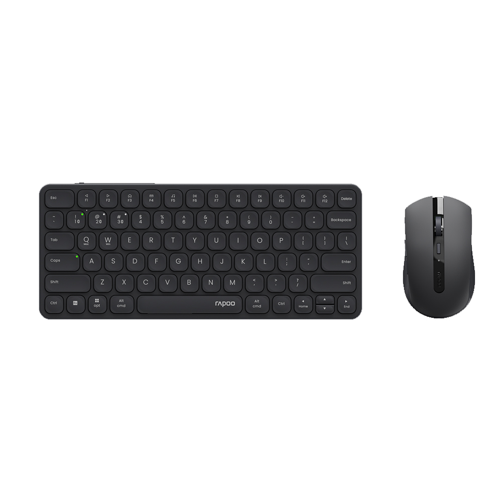 Bộ bàn phím chuột không dây Rapoo 9050S Màu đen (Bluetooth/Wireless/ Pin sạc)