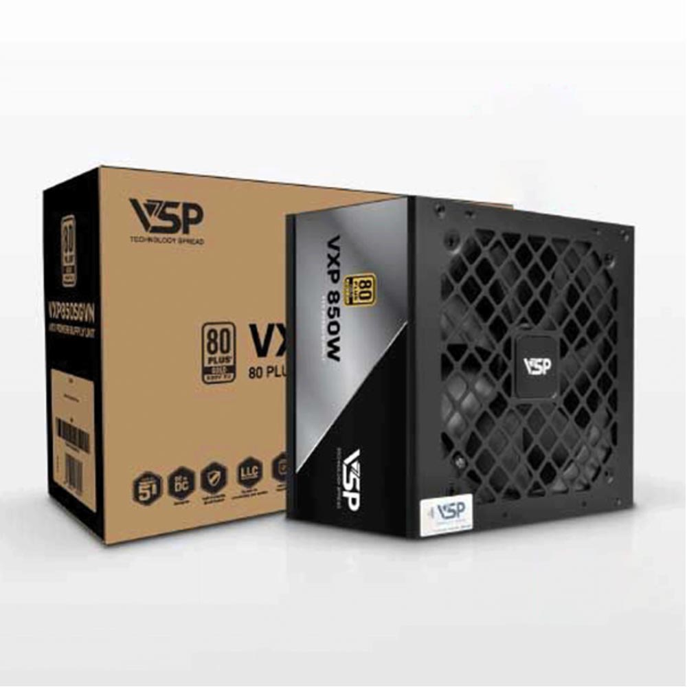 Nguồn máy tính VSP VXP850SGVN (850W/80 Plus Gold/Full Modular/ATX 3.1)