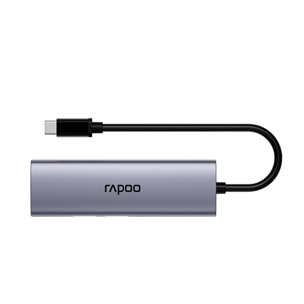 Bộ chuyển đổi Rapoo XD51 USB-C sang HDMI, USB-C, USB 3.0 x2, PD