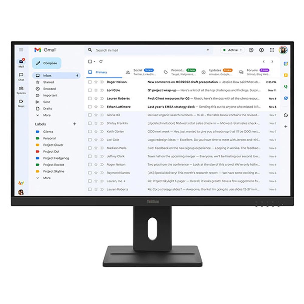 Màn hình Lenovo ThinkVision E27-40 64BCMAR4VN (27Inch/ Full HD/ 4ms/ 100HZ/ 300cd/m2/ IPS/ Loa)