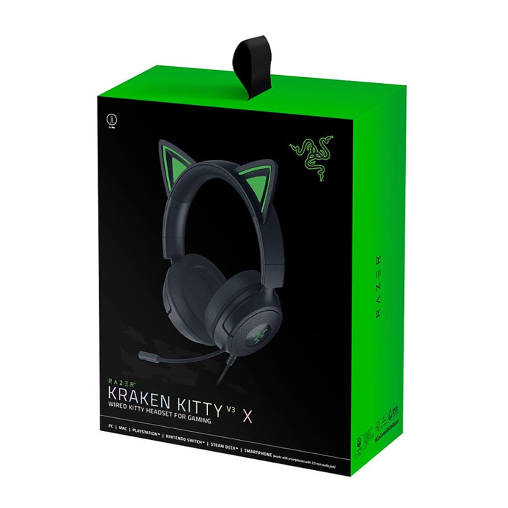 Tai nghe có dây Gaming Razer Kraken Kitty V3 X - Black