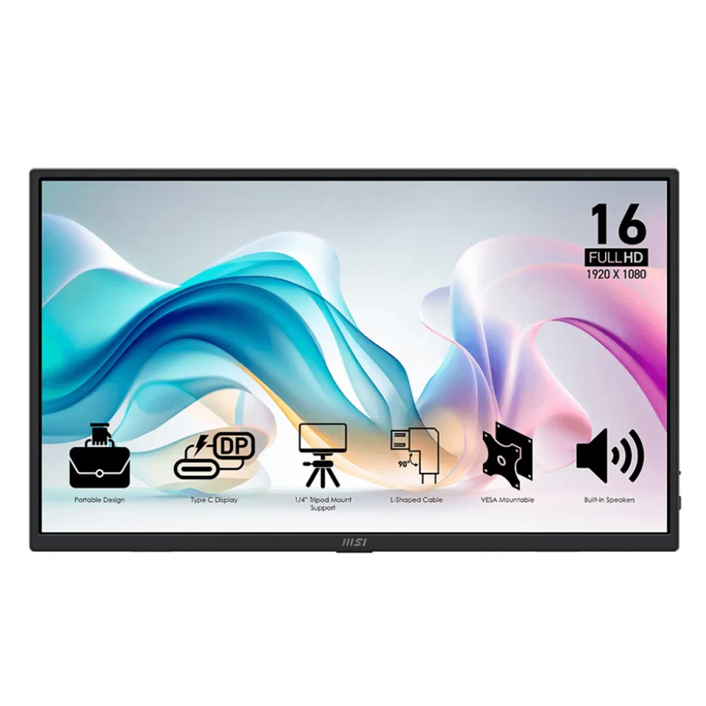 Màn hình di động MSI PRO MP165 E6 (15.6Inch/ Full HD/ 4ms/ 250cd/m2/ IPS/ Loa)