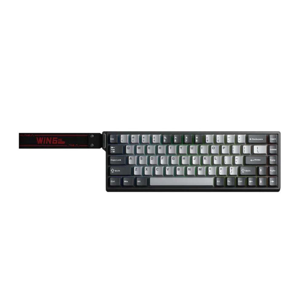 Bàn phím cơ Aula WIN68HE PRO Xám đậm + Xám nhạt Xingyi magnetic switch
