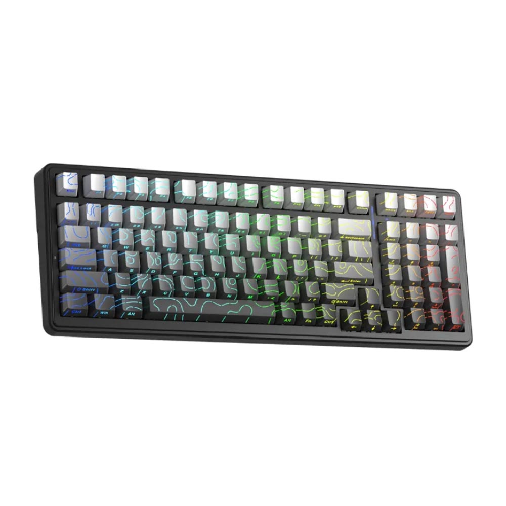 Bàn phím cơ Aula 3 Mode F99 Xám gradient contour Star Vector switch