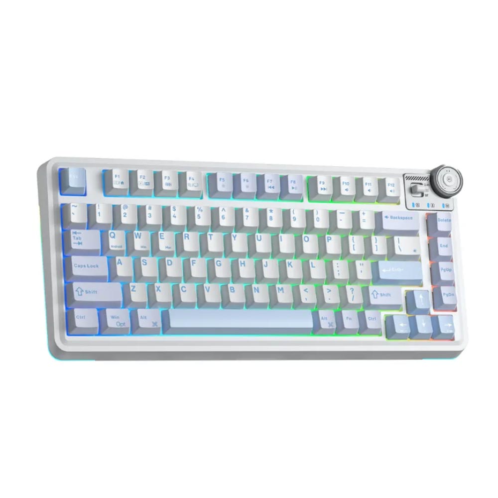 Bàn phím cơ Aula 3 MODE AU75 màu Xanh nhạt + Trắng + Xanh đậm Star Vector Switch