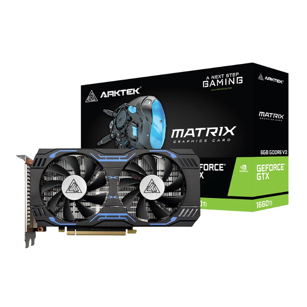Cạc màn hình Arktek GeForce GTX 1660 Ti 6GB (GDDR6/ 192 bit)