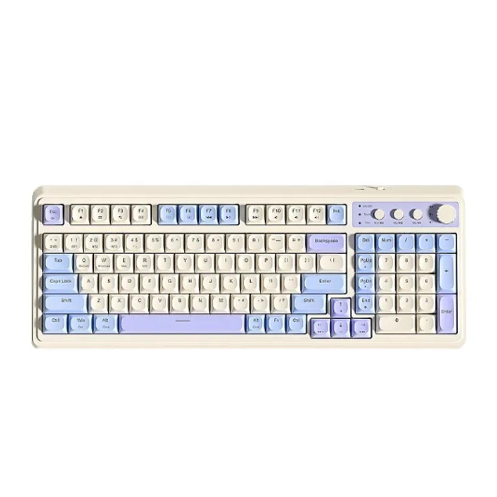 Bàn phím Gaming Aula S99 xanh dương be tím
