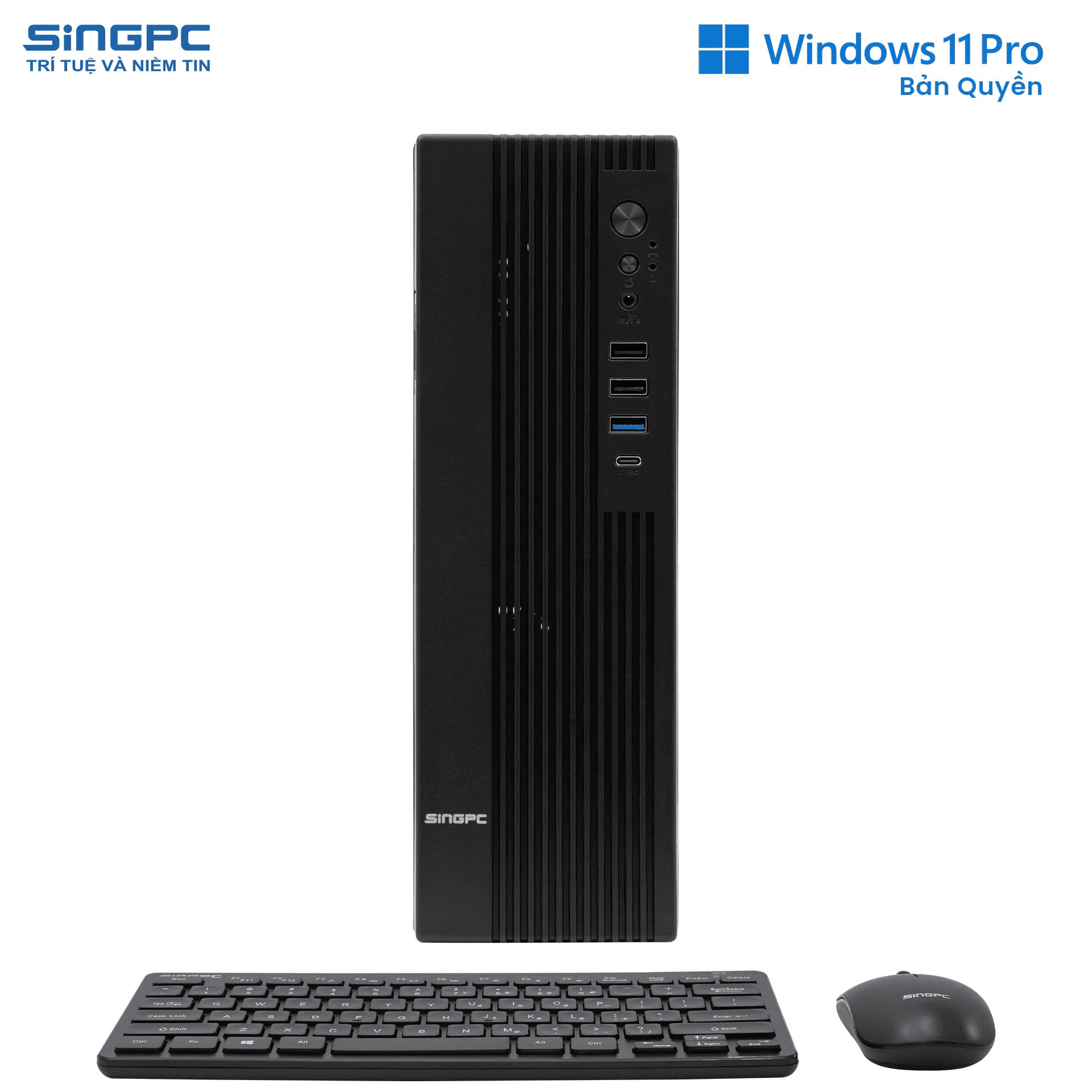 PC SingPC R553M4905F-W (R5 5500/ 16GB/ 512GB SSD/ Wifi + BT/ Key/ Mouse/ Win 11 Pro)