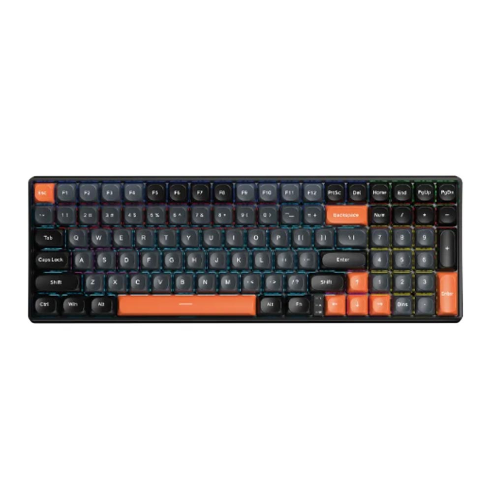 Bàn phím cơ Aula 3 MODE S100 Pro Đen Xám Cam Red switch