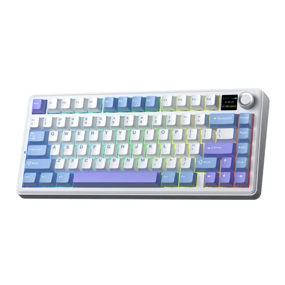 Bàn phím cơ Aula 3 MODE F75 MAX xanh + trắng + tím Reaper switch
