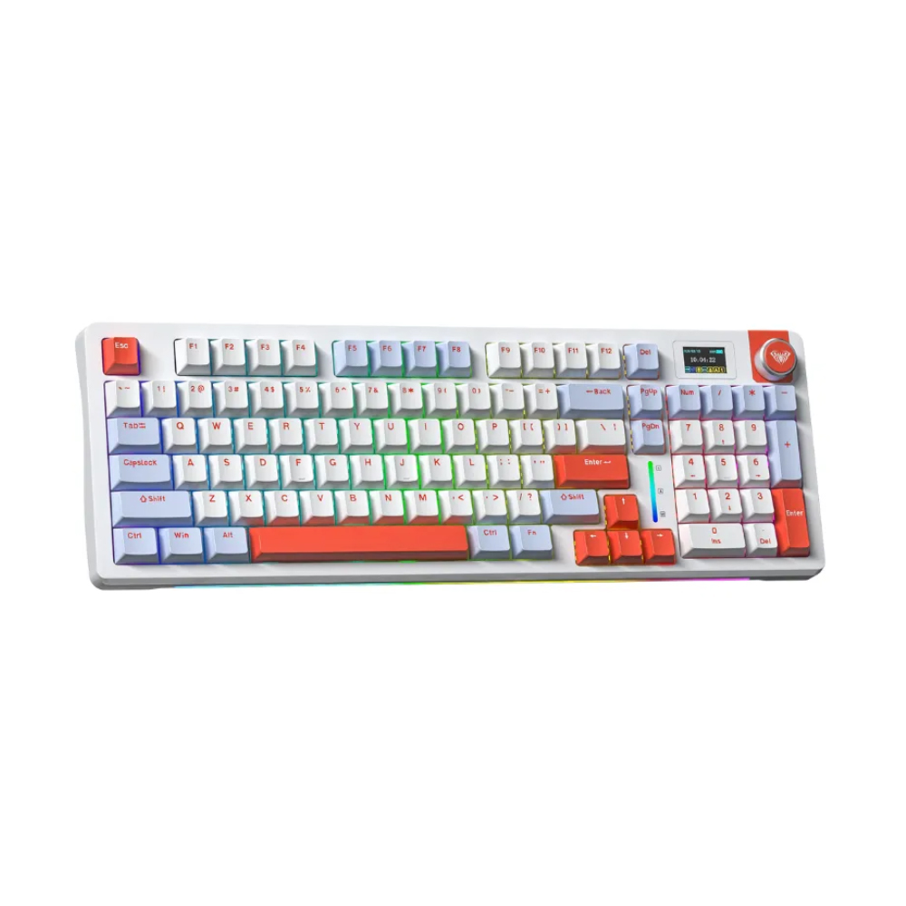Bàn phím cơ Aula 3 MODE S98 pro xanh dương trắng cam Nimbus V3 switch
