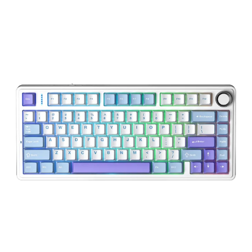 Bàn phím cơ Aula 3 MODE F75 xanh dương trắng tím Reaper switch