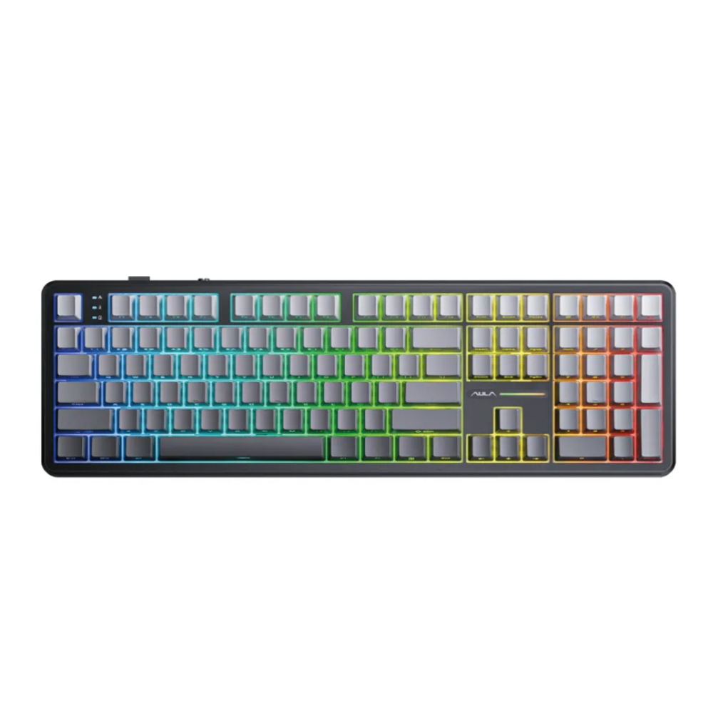 Bàn phím cơ Aula 3 MODE F108 xám đen gradient Nimbus V3 switch