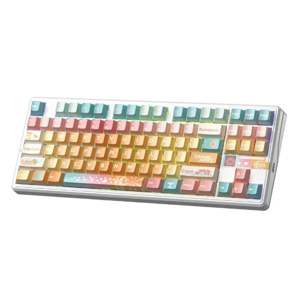 Bàn phím cơ Aula 3 MODE F87 Pro V2 Orange Juice Meteor Ice Cream Switch