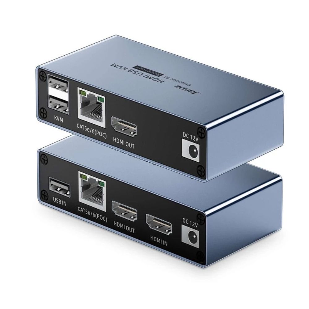 Bộ kéo dài HDMI Jasoz T-G183 150m thông qua cáp mạng LAN Cat6 có KVM