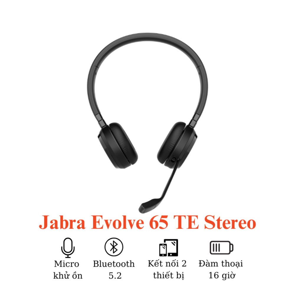 Tai nghe call center Jabra Evolve 65 TE Link 390a MS Stereo