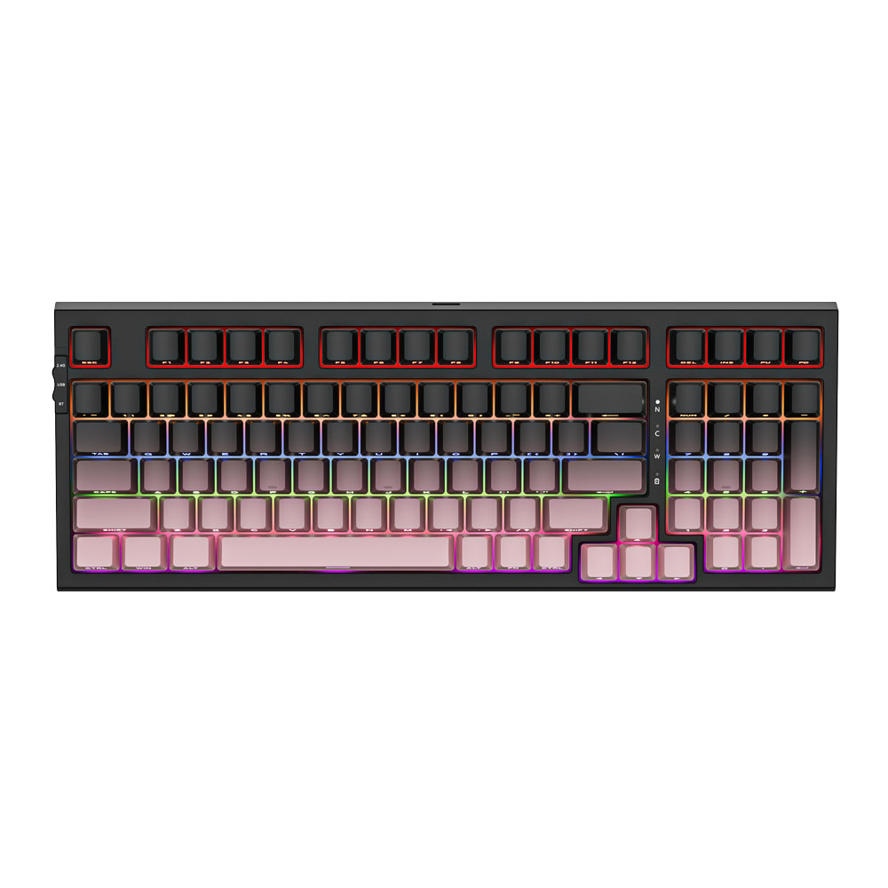 Bàn phím cơ Newmen Gaming GM328 Plus, Gradient Pink (LED Rainbows)