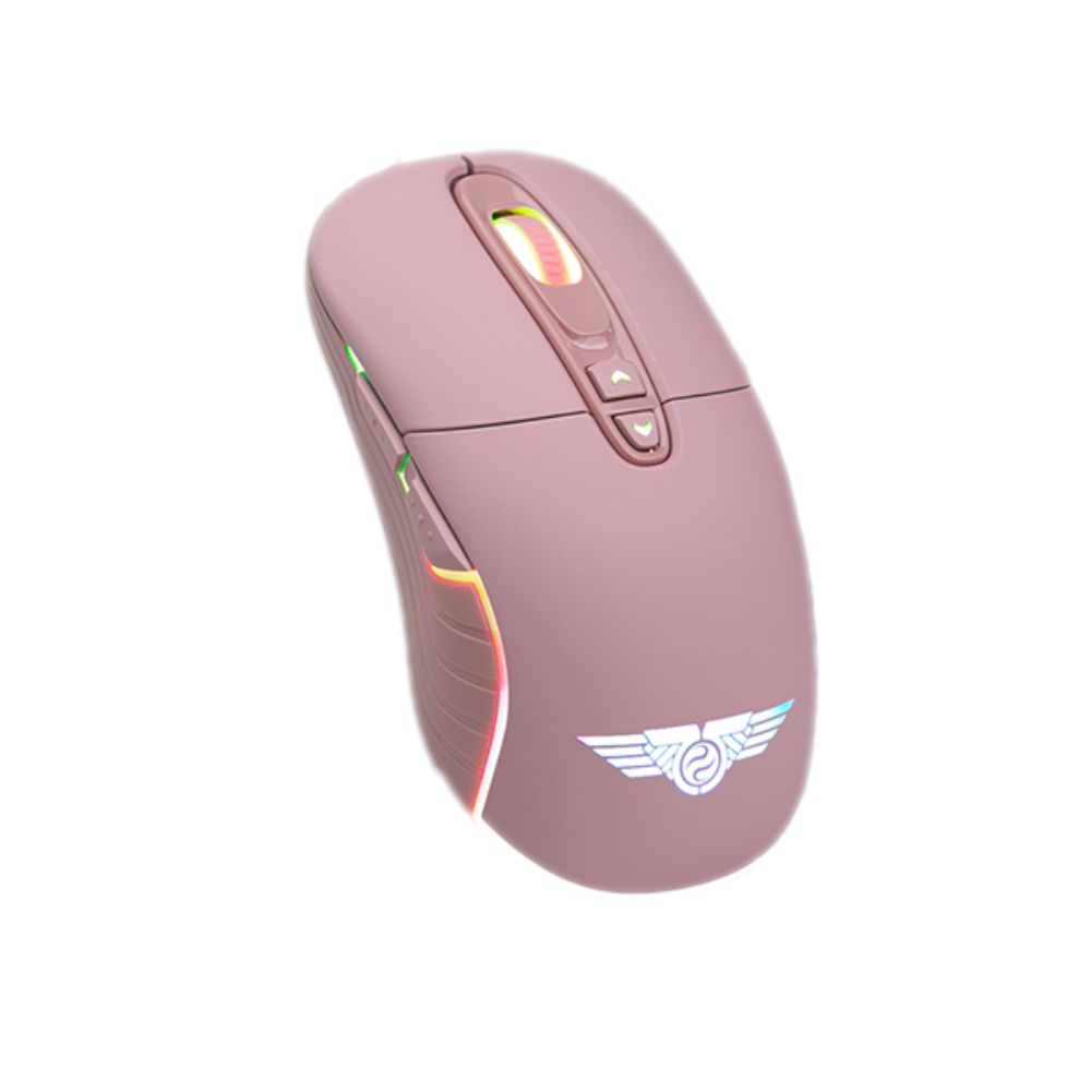 Chuột Gaming không dây Newmen WGX6 HỒNG (Bluetooth/Wireless/ Pin sạc)