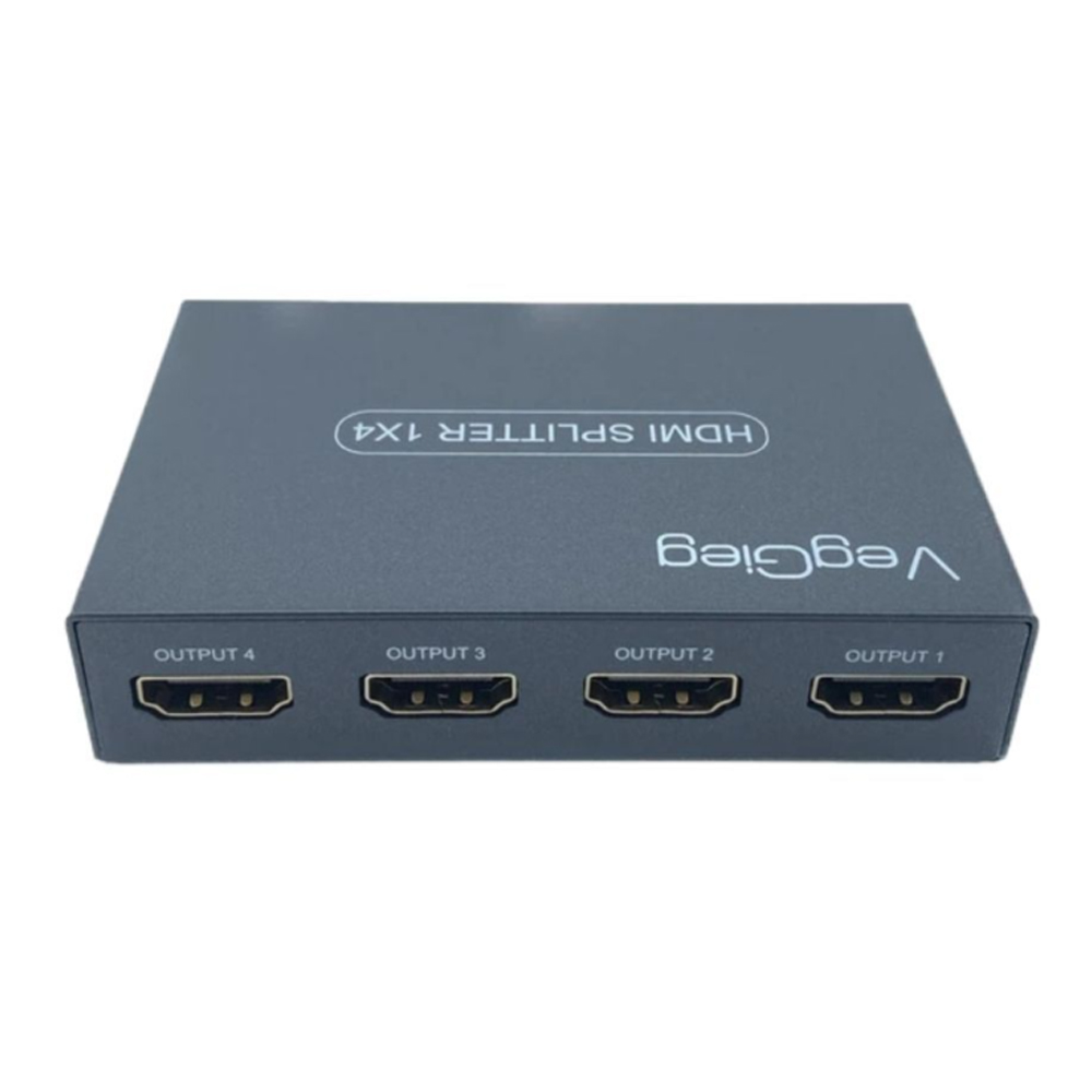 Bộ chia HDMI VegGieg V-HD07 từ 1 ra 4 hỗ trợ độ phân giải 4Kx2K@30Hz