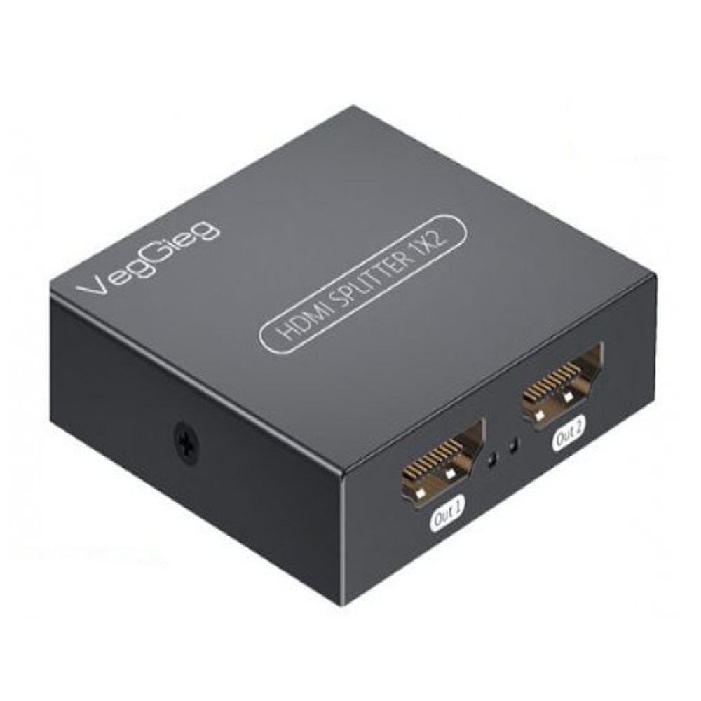 Bộ chia HDMI VegGieg V-HD06 từ 1 ra 2 hỗ trợ độ phân giải 4Kx2K@30Hz