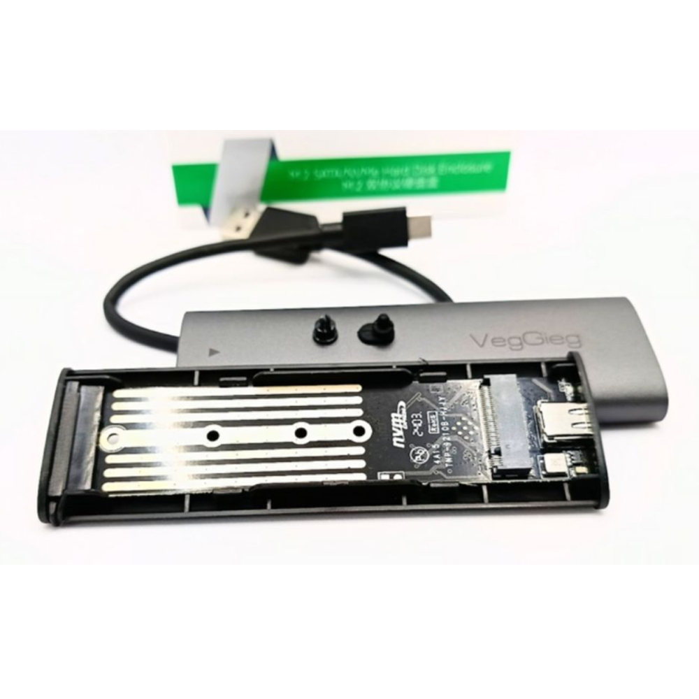 Hộp đựng ổ cứng VegGieg V-GM03 SSD M.2 NVMe USB Type -C