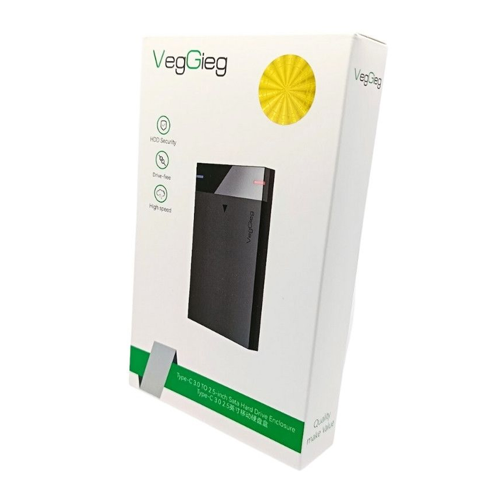 Hộp đựng ổ cứng VegGieg V-GM02 2.5inch USB-C 10Gbps