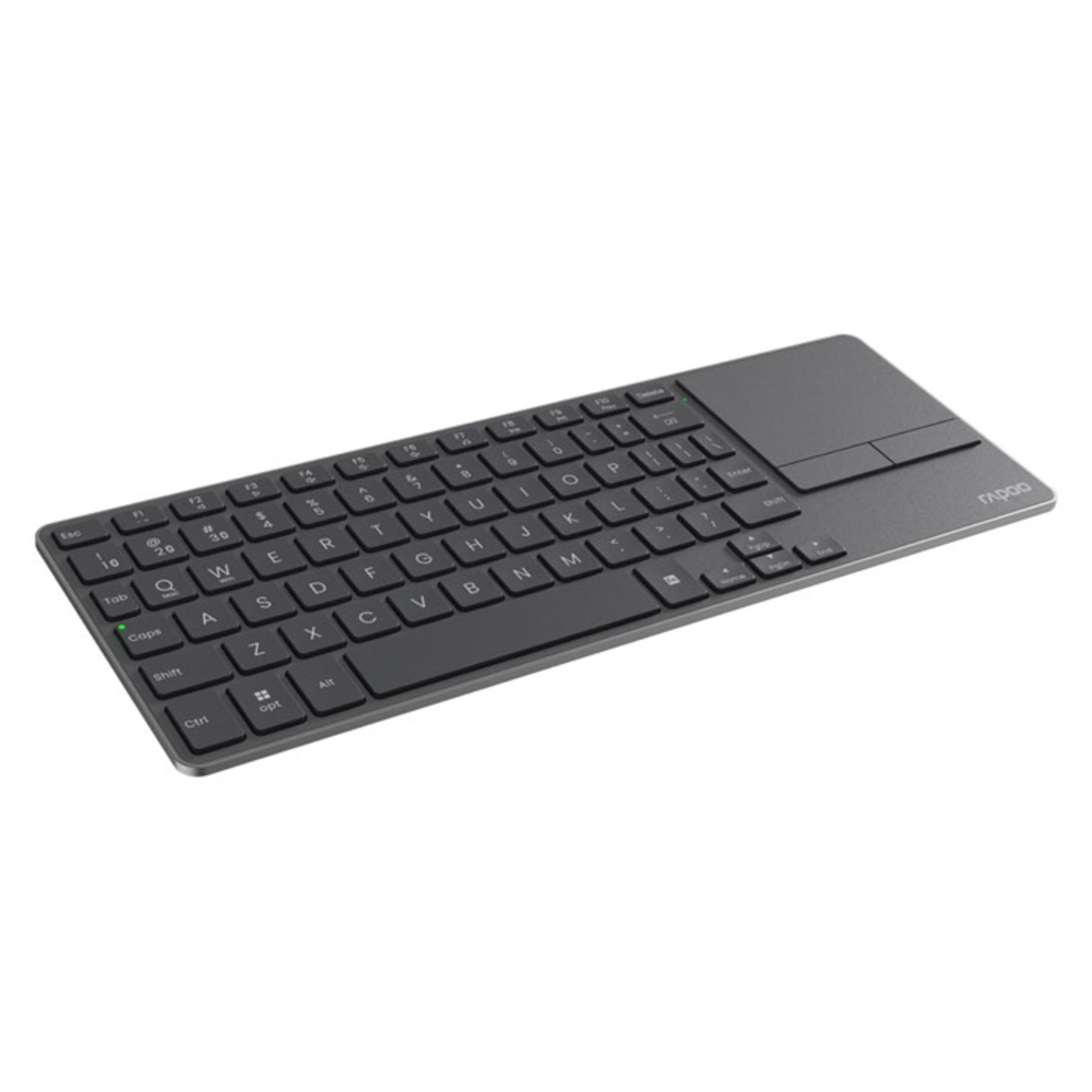 Bàn phím không dây Rapoo E900T Màu đen – Bàn phím kèm touchpad không dây (Bluetooth/Wireless)