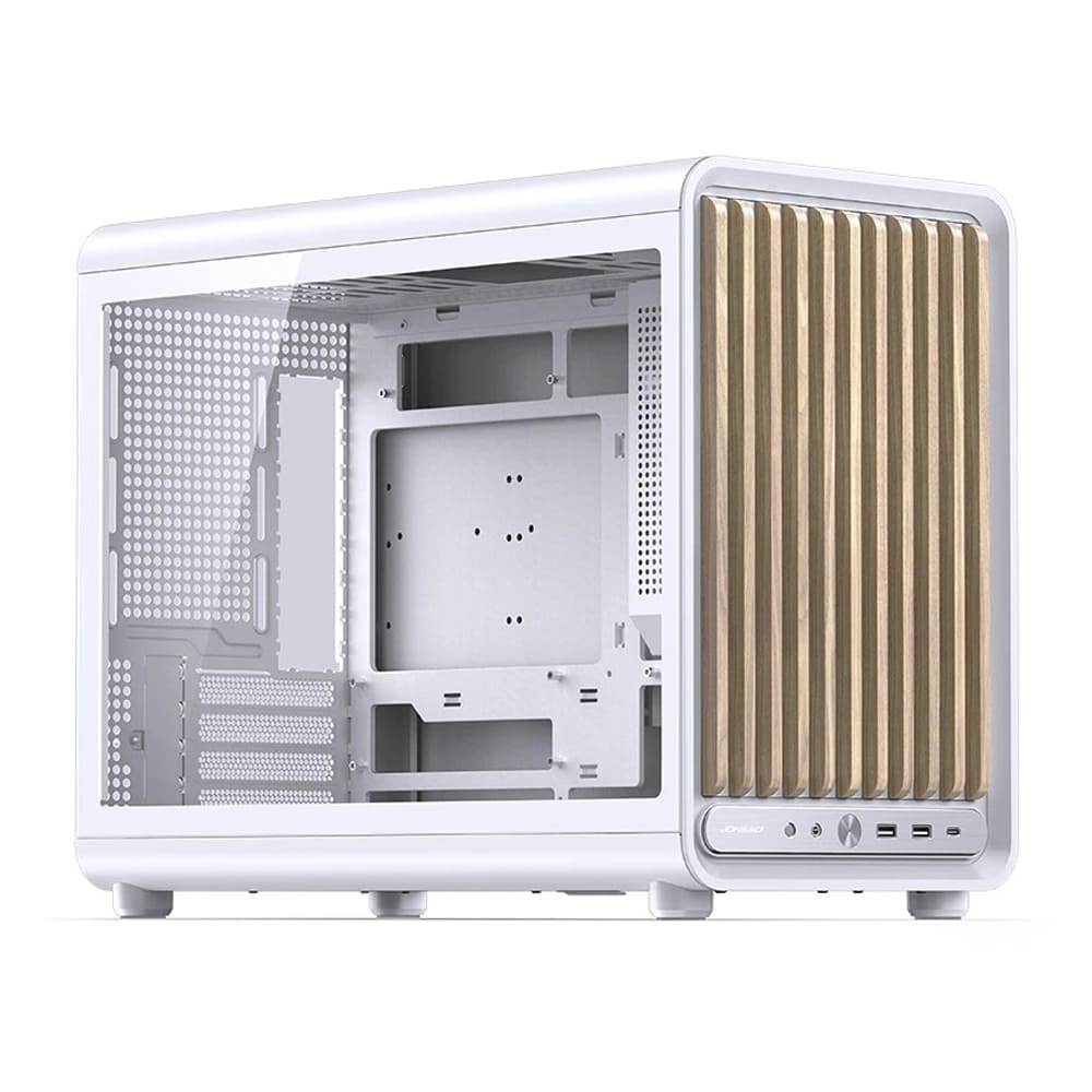 Vỏ máy tính JONSBO D33 WOOD WHITE (M-ATX/ Trắng)