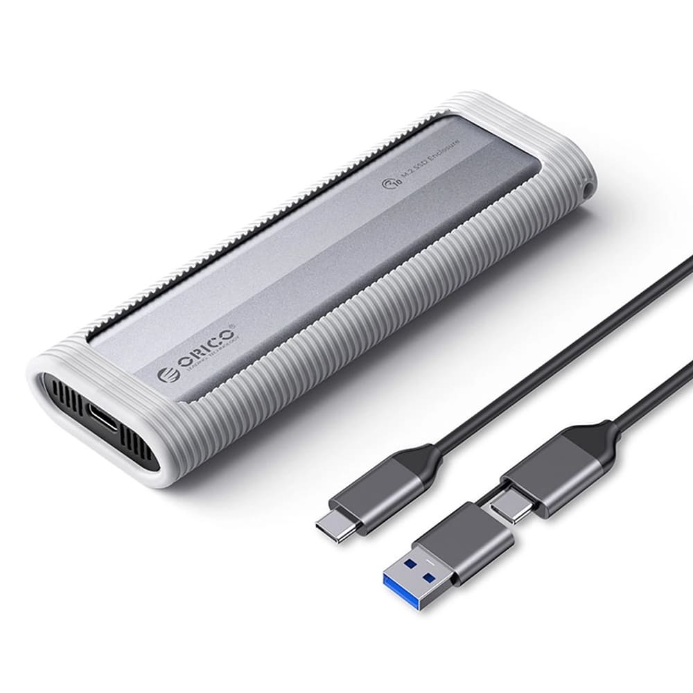 Hộp đựng ổ cứng Orico AXM2S-G2-V1-GY-BP SSD M2 NVME và M.2 Sata (Tốc độ 10Gbps)