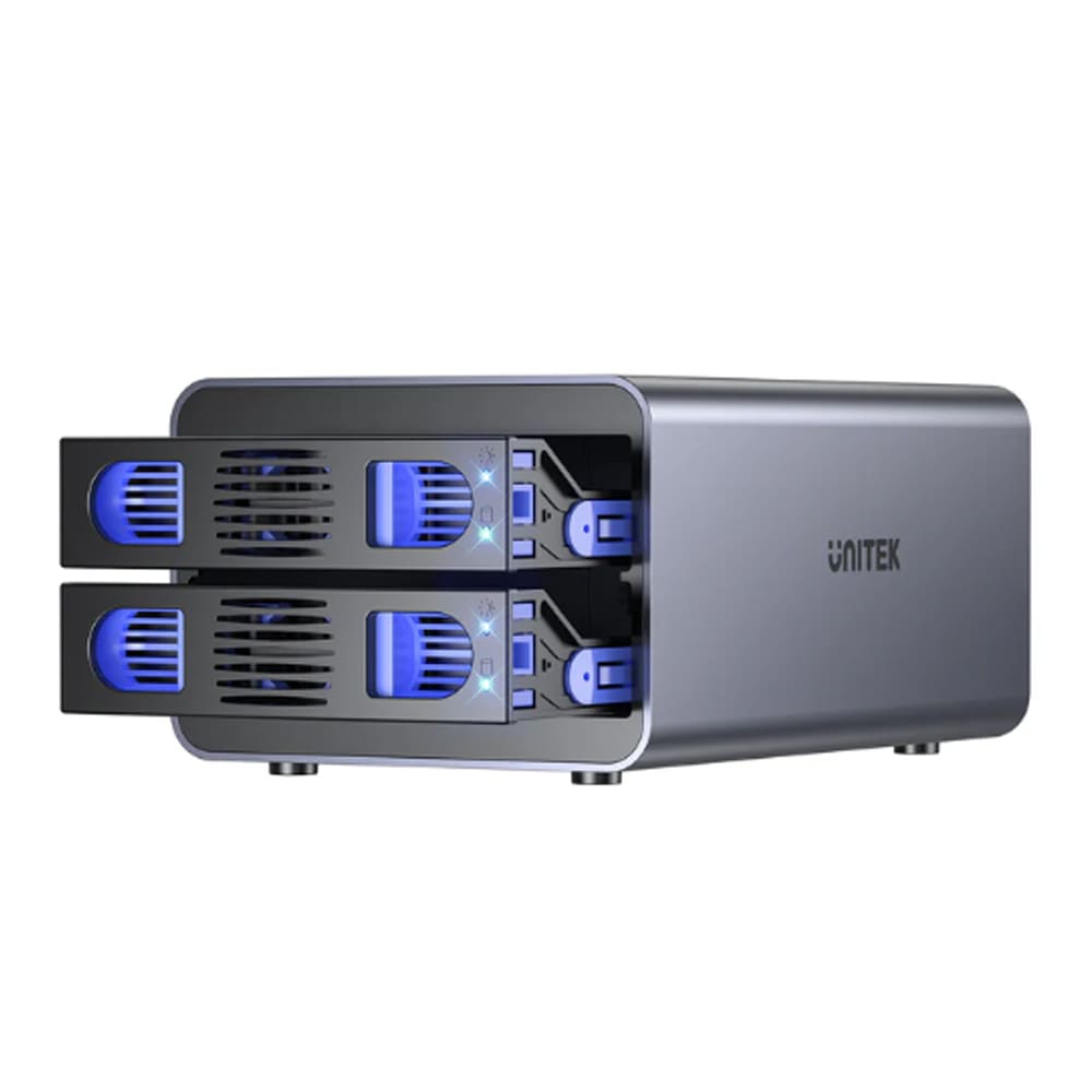 Đế ổ cứng (Docking) Unitek S1308A01-EU 2 Bay 2.5inch, 3.5inch SATA3 5Gbps hỗ trợ Raid