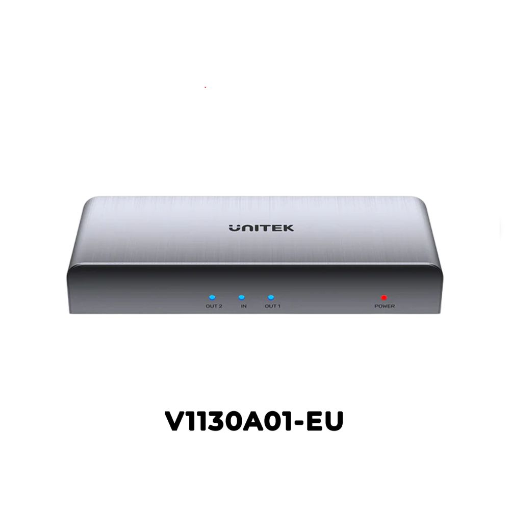 Bộ chia cổng HDMI Unitek V1130A01-EU 1 ra 2 cổng hỗ trợ 4K@30Hz cao cấp