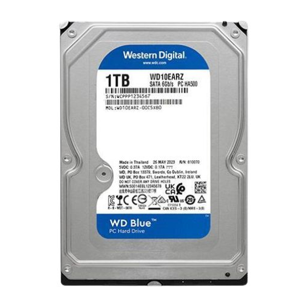 Ổ cứng Western Digital Blue 1TB WD10EARZ (3.5Inch/ 5400rpm/ 64MB/ SATA3)
