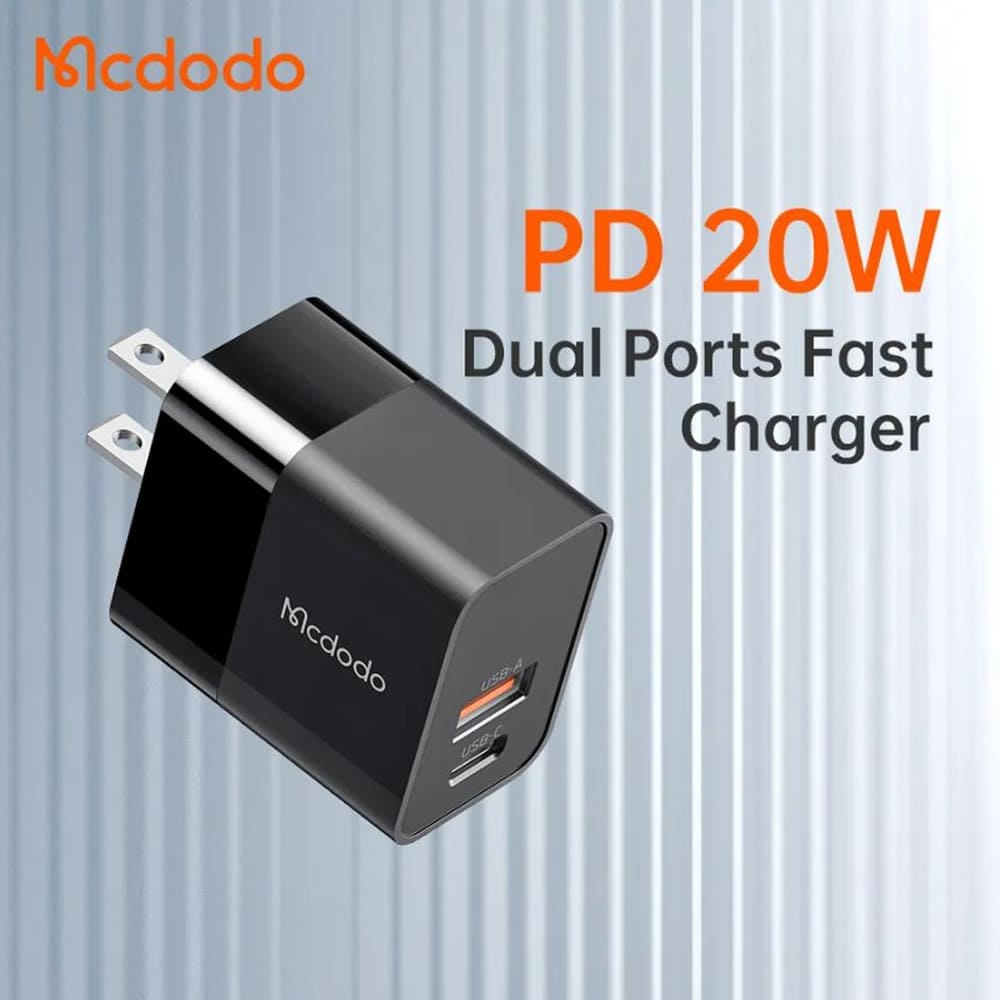 Củ sạc Mcdodo 1 cổng type C 1 cổng USB 20W CH-1311