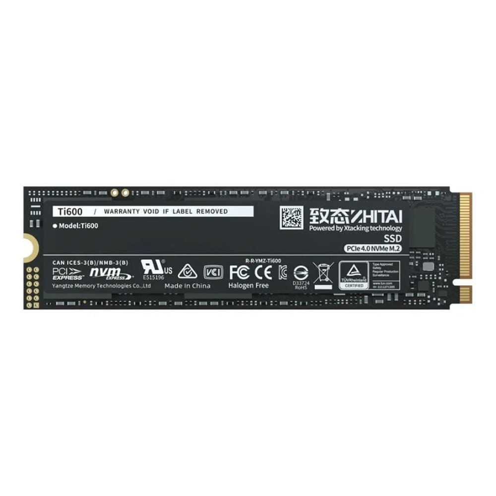Ổ SSD Zhitai Ti600 500Gb (NVMe PCIe/ Gen4x4 M2.2280/ 6000MB/s/ 3000MB/s)