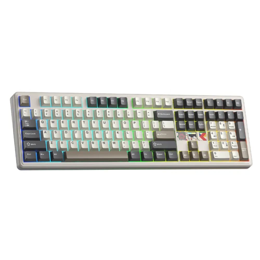 Bàn phím cơ Aula 3 MODE F108 Pro V2 xanh dương be nâu Panda switch