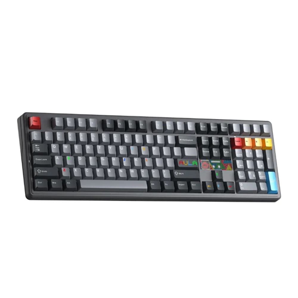 Bàn phím cơ Aula 3 MODE F108 Pro V2 đen xám Seascape switch