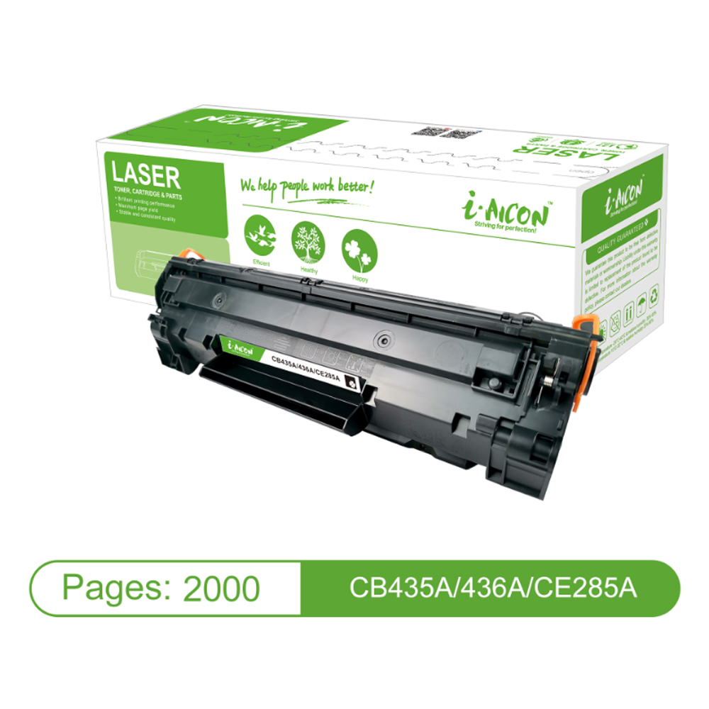 Mực in laser I-Aicon CB435A/436A/CE285A (Dùng cho máy P1002/1003/1004/1005/1006/1009/LBP3010/3018/3050)