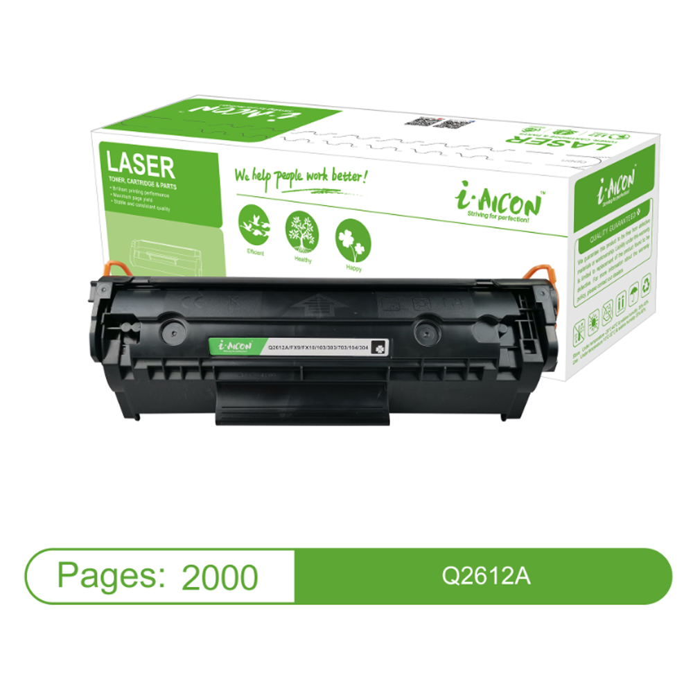 Mực in laser I-Aicon Q2612A/EP303 (Dùng cho máy LBP2900/3000/LaserJet1010/1012/1015)
