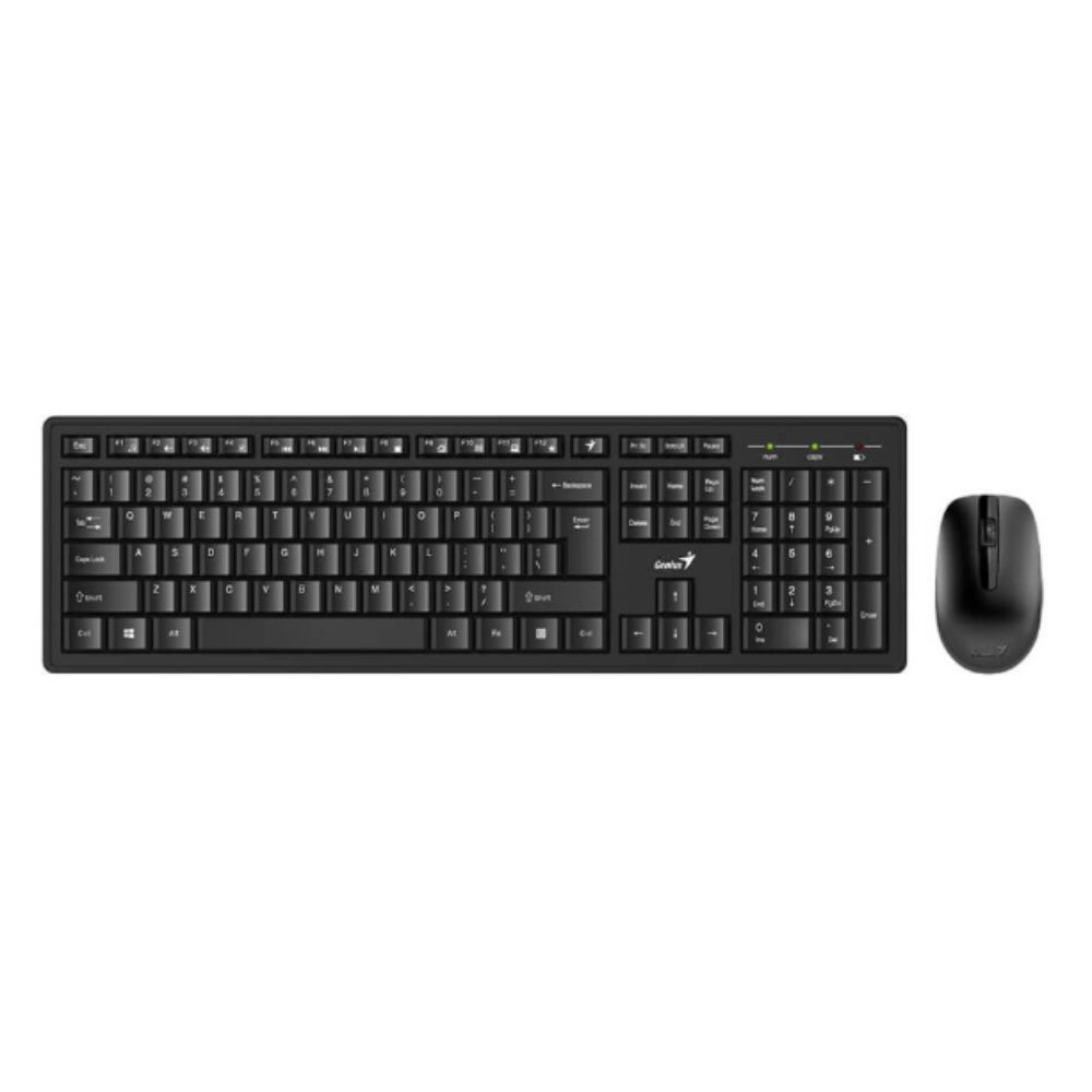 Bộ bàn phím chuột không dây Genius KM-8200 (Đen xám)