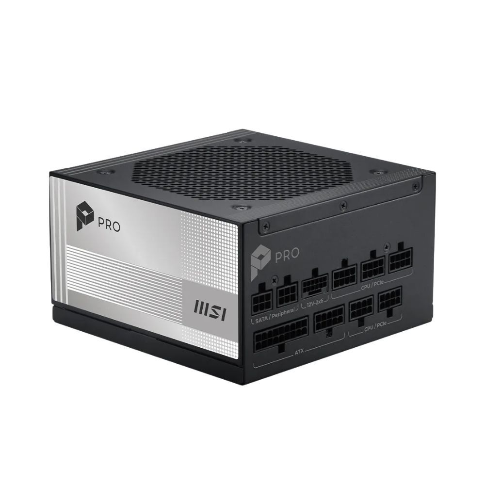 Nguồn máy tính MSI PRO A1000PL PCIE5 (1000W/ 80 Plus Platinum/ Full-Modular/ ATX/ Đen)