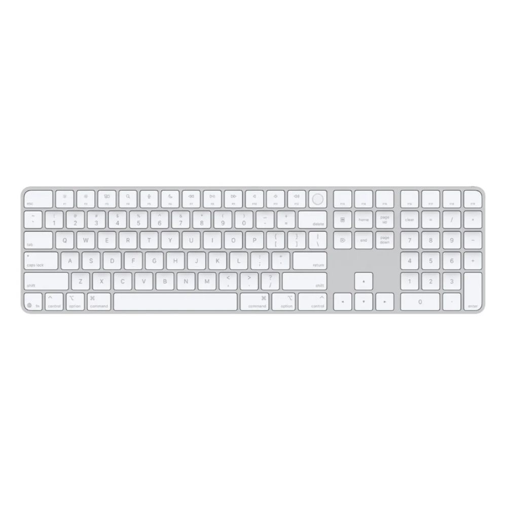 Bàn phím không dây Apple Magic Keyboard with Touch ID and Numeric Keypad 2024 (White-MXK73ZA/A)