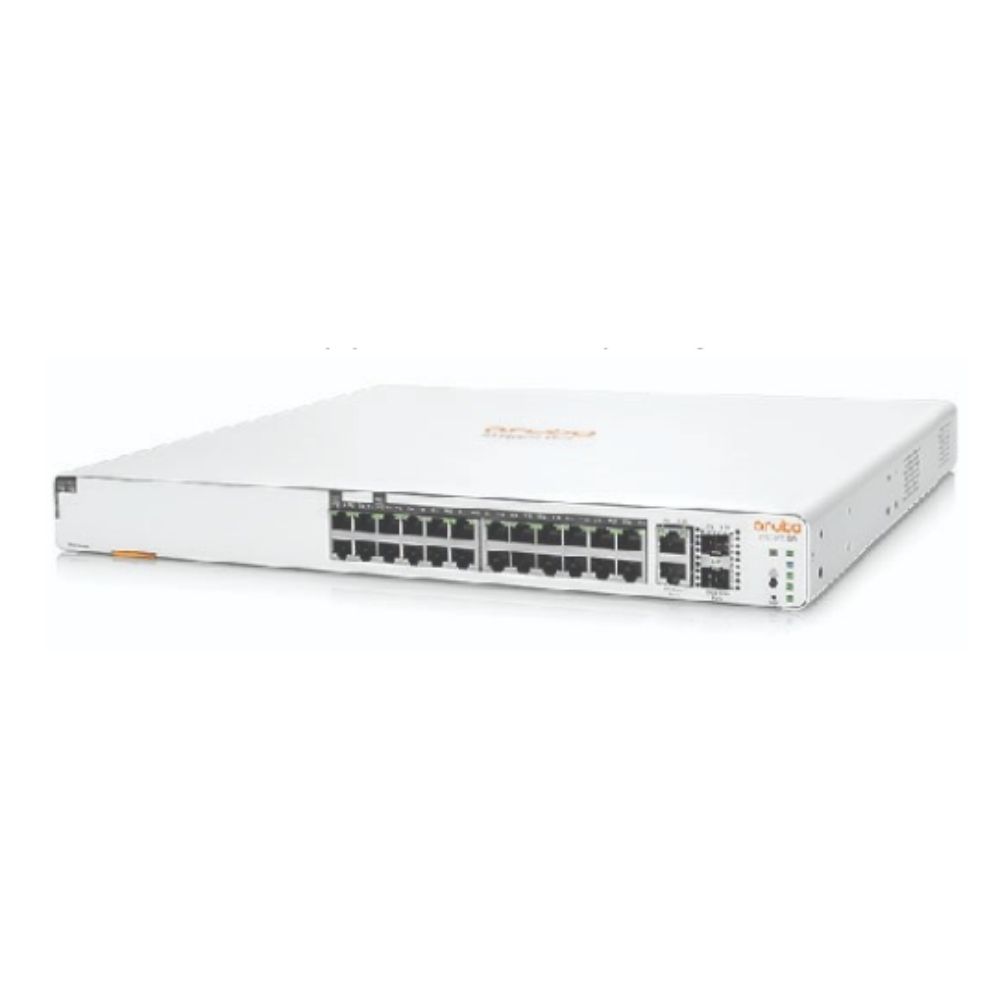 Switch Aruba Instant On 1960 24G 2XGT 2SFP+ 370W (JL807A) (Gigabit 1000Mbps/ 24 Cổng/ 2 SFP/ Smart Switch/ 24 cổng PoE/ Vỏ Thép)