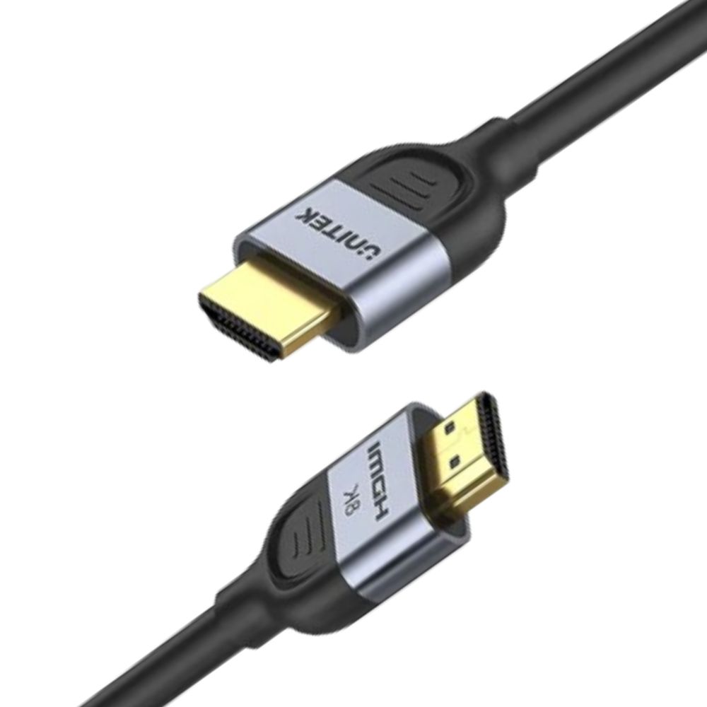 Cáp HDMI Unitek C11086GY01 5M chuẩn HDMI 2.1 hỗ trợ 8K@60Hz, 4K@120Hz, 2k@144Hz