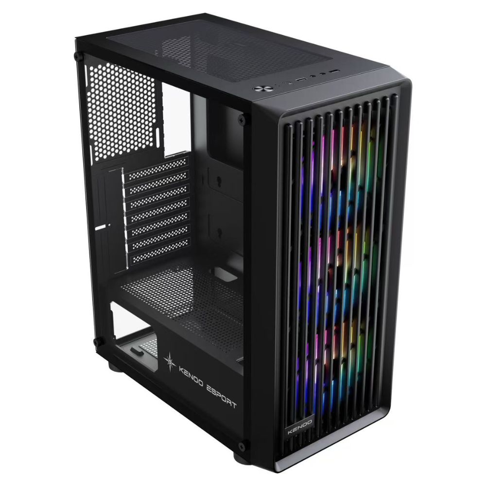 Vỏ máy tính KENOO ESPORT AF301 - 3F - Mầu Đen (Mid Tower/ ATX)